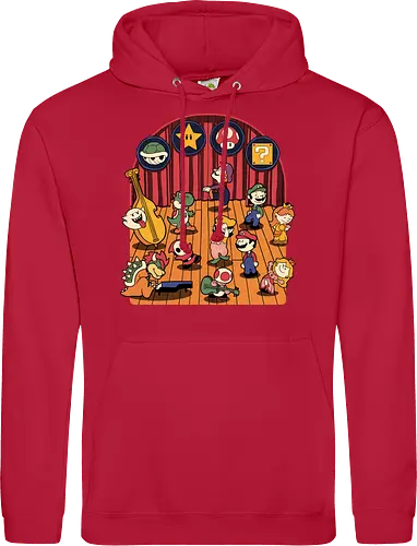 Plumber Game Dance - Mushroom, Turtle, Kingdom, Music, Dance, Dinosaur, Plumber, Video Games, Video Game, Classic Video Game, Tv Show, Mashup, Adventure, Fantasy, Meme, Memes, Internet, Ghost, Magic, Magical - Standard Hoodie