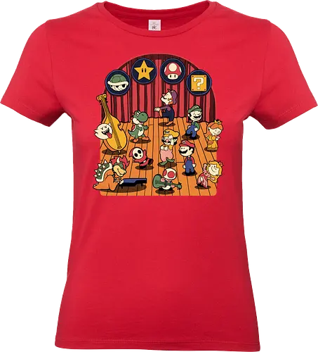Plumber Game Dance - Mushroom, Turtle, Kingdom, Music, Dance, Dinosaur, Plumber, Video Games, Video Game, Classic Video Game, Tv Show, Mashup, Adventure, Fantasy, Meme, Memes, Internet, Ghost, Magic, Magical - Standard T-Shirt (Frauen)