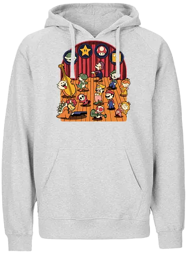 Plumber Game Dance - Mushroom, Turtle, Kingdom, Music, Dance, Dinosaur, Plumber, Video Games, Video Game, Classic Video Game, Tv Show, Mashup, Adventure, Fantasy, Meme, Memes, Internet, Ghost, Magic, Magical - Fairtrade Hoodie