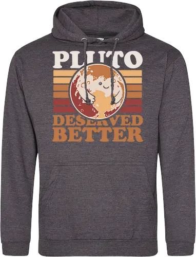 Pluto Vintage Planet - Astronaut, Astronomer, Astrophysicist, Astronomy, Planet, Space, Pluto, Pluto Is A Planet, Science, Science Fiction, Cute, Fun, Funny, Adorable, Joke, Vintage, Retro, Retro Vintage, Asteroids, Asteroid - Standard Hoodie