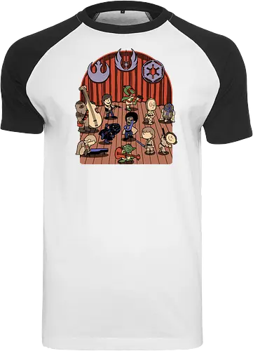 Star Movie Dance - Dance, Meme, nerd, geek, trooper, science fantasy, fantasy, science fiction, scifi, movie, movie, movies, space opera, Tv Show, Mashup, Adventure, Fantasy, adventure, Memes, Internet, Magical - Raglan T-Shirt