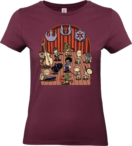 Star Movie Dance - Dance, Meme, nerd, geek, trooper, science fantasy, fantasy, science fiction, scifi, movie, movie, movies, space opera, Tv Show, Mashup, Adventure, Fantasy, adventure, Memes, Internet, Magical - Standard T-Shirt (Frauen)