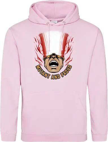 overpower mutant - Superhero, cyclops, superhero, mutant, cool, parody, pantone, colour, antihero, simple - Standard Hoodie