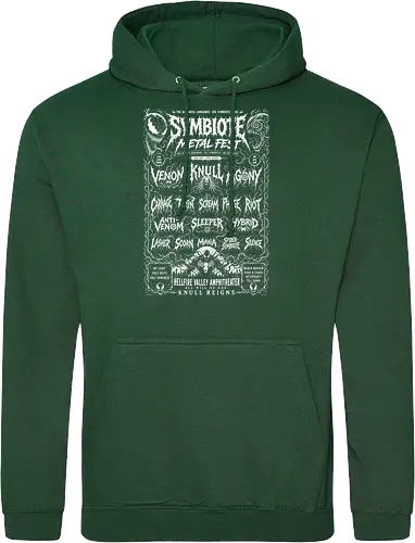 symbiote death fest - Symbiote, symbiote, Superhero, antivenom, agony, carnage, knull, superhero, antihero, cool, metalfest, metalhead, hardcore, deathcore, music, poster - Standard Hoodie