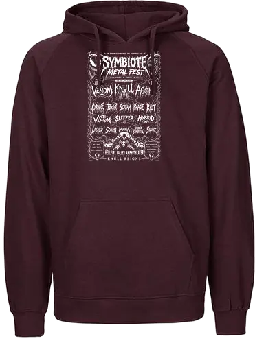symbiote death fest - Symbiote, symbiote, Superhero, antivenom, agony, carnage, knull, superhero, antihero, cool, metalfest, metalhead, hardcore, deathcore, music, poster - Fairtrade Hoodie