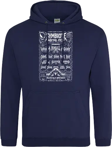 symbiote death fest - Symbiote, symbiote, Superhero, antivenom, agony, carnage, knull, superhero, antihero, cool, metalfest, metalhead, hardcore, deathcore, music, poster - Standard Hoodie