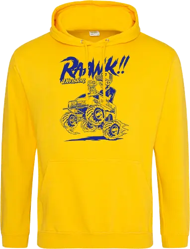 lunch box garage - skull, skeleton, tamiya, lunchbox, carshow, cargarage, speed, monstercar - Standard Hoodie
