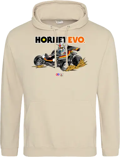 chibi gundam driving car - gundam, car, hornet, tamiya, carshow, robot, mecha, japanese, hobby, race, speed - Standard Hoodie
