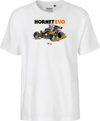 chibi gundam driving car - gundam, car, hornet, tamiya, carshow, robot, mecha, japanese, hobby, race, speed - Fairtrade T-Shirt