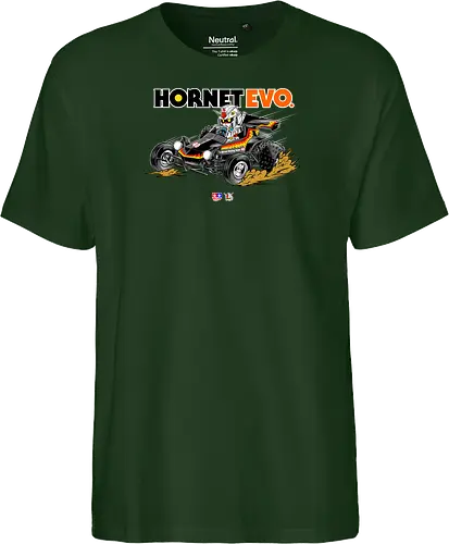 chibi gundam driving car - gundam, car, hornet, tamiya, carshow, robot, mecha, japanese, hobby, race, speed - Fairtrade T-Shirt