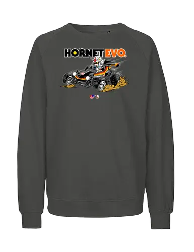chibi gundam driving car - gundam, car, hornet, tamiya, carshow, robot, mecha, japanese, hobby, race, speed - Fairtrade Sweatshirt