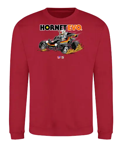 chibi gundam driving car - gundam, car, hornet, tamiya, carshow, robot, mecha, japanese, hobby, race, speed - Sweatshirt