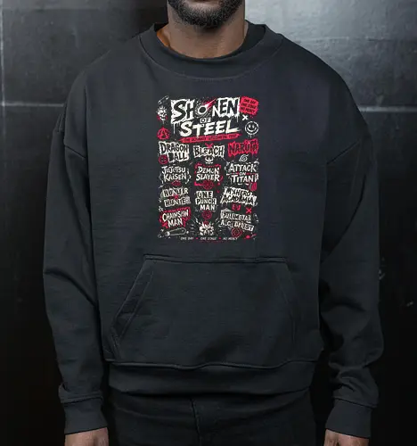 anime punk fest  - anime, manga, Dragon, bleach, Pirate, band, music - Cropped Sweatshirt