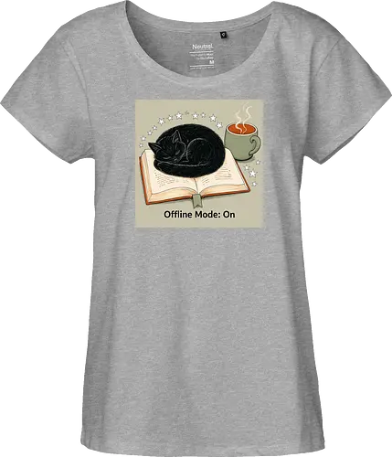 sleeping cat - Fairtrade Girl Shirt