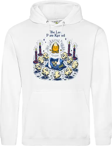 The Last Pure Kernel - corn kernel, cors, snacks, popcorn, food humor, absurd, funny food, cult, surreal, retro - Standard Hoodie
