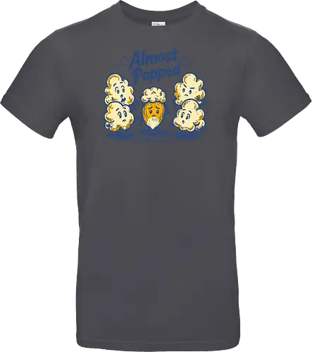 Almost Popped - retro, corn, corn kernel, popcorn, vintage, funny food, food humor, relatable, snacks - Standard T-Shirt