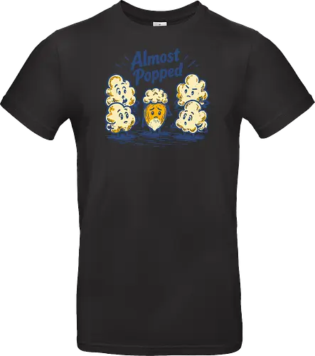 Almost Popped - retro, corn, corn kernel, popcorn, vintage, funny food, food humor, relatable, snacks - Standard T-Shirt