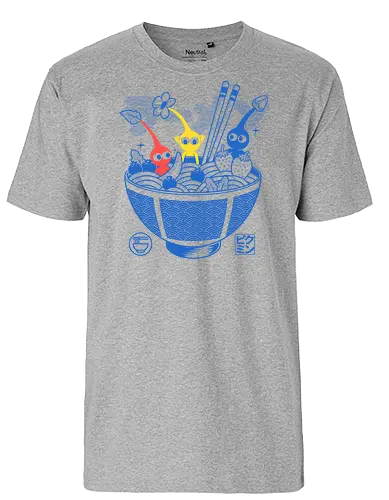 Fruit Ramen - ramen, fruit, noodles, gaming, gamer, videogame, cute, kawaii, japanese, japan, food, funny, retro, nostalgia, geek, popculture, cartoon, creatures, botanical, anime - Fairtrade T-Shirt