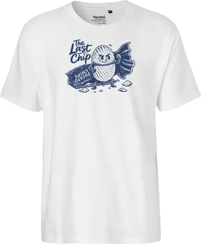 The Last Chip - chip, chips, potato, the last chip, potato chip, crunchy, snacks, funny food - Fairtrade T-Shirt
