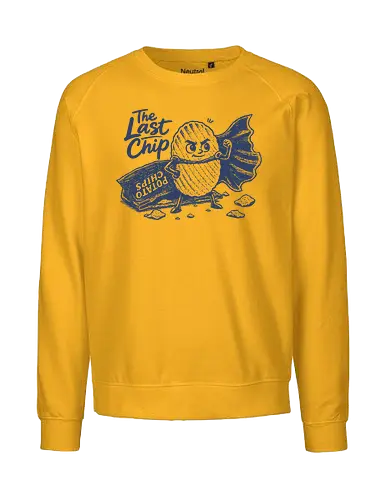 The Last Chip - chip, chips, potato, the last chip, potato chip, crunchy, snacks, funny food - Fairtrade Sweatshirt