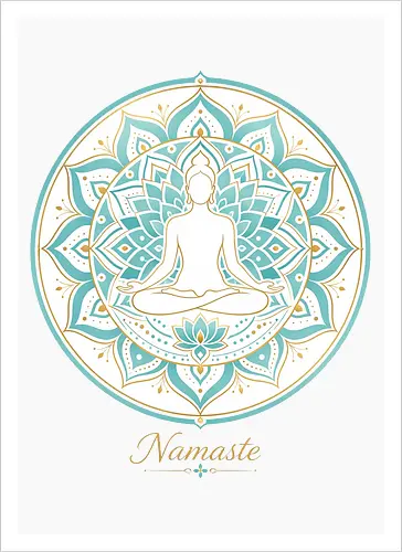 Zen Lotus Meditation Spiritual Frieden - Zen, Lotus, Meditation, Yoga, Spiritual, Frieden, Achtsamkeit, Mindfulness, Wellness - Kunstdruck