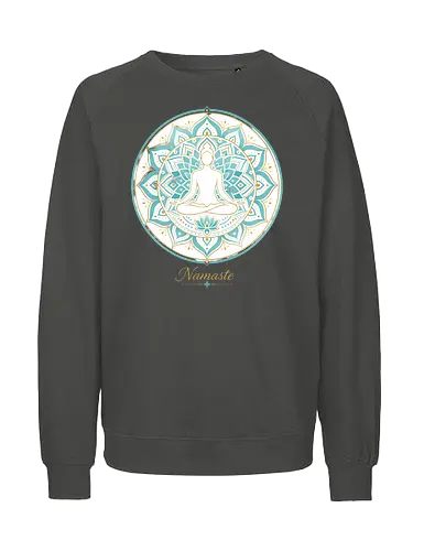 Zen Lotus Meditation Spiritual Frieden - Zen, Lotus, Meditation, Yoga, Spiritual, Frieden, Achtsamkeit, Mindfulness, Wellness - Fairtrade Sweatshirt