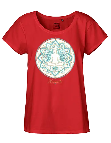 Zen Lotus Meditation Spiritual Frieden - Zen, Lotus, Meditation, Yoga, Spiritual, Frieden, Achtsamkeit, Mindfulness, Wellness - Fairtrade Girl Shirt