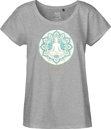 Zen Lotus Meditation Spiritual Frieden - Zen, Lotus, Meditation, Yoga, Spiritual, Frieden, Achtsamkeit, Mindfulness, Wellness - Fairtrade Girl Shirt