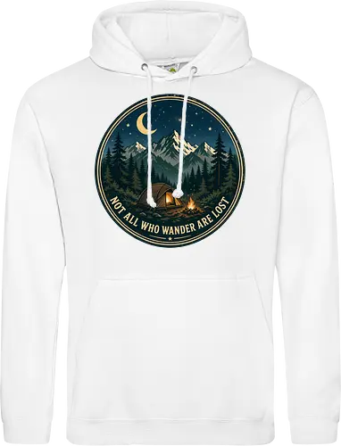 Not All Who Wander Are Lost Camping Abenteuer Frieden - Camping, Abenteuer, Natur, Outdoor, Berge, Wandern, Lagerfeuer, Abenteuerlust, Wald - Standard Hoodie