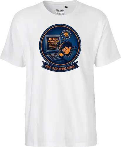 Code Sleep Debug Repeat Programmierer Entwickler - Programmierer, Entwickler, Code, Coding, Nerd, Geek, Computer, IT, Debugging - Fairtrade T-Shirt