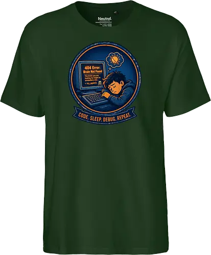 Code Sleep Debug Repeat Programmierer Entwickler - Programmierer, Entwickler, Code, Coding, Nerd, Geek, Computer, IT, Debugging - Fairtrade T-Shirt