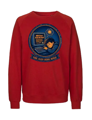 Code Sleep Debug Repeat Programmierer Entwickler - Programmierer, Entwickler, Code, Coding, Nerd, Geek, Computer, IT, Debugging - Fairtrade Sweatshirt