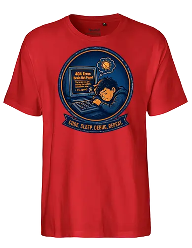 Code Sleep Debug Repeat Programmierer Entwickler - Programmierer, Entwickler, Code, Coding, Nerd, Geek, Computer, IT, Debugging - Fairtrade T-Shirt