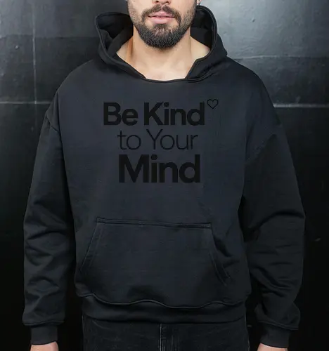 Be Kind to Your Mind Mental Health Frieden Achtsamkeit - Mental Health, Achtsamkeit, Mindfulness, Mental Health Awareness, Selbstfürsorge, Frieden, Positivität, Wellness - Cropped Hoodie
