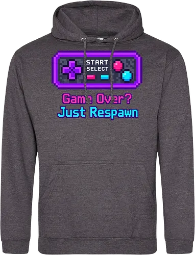 Game Over Just Respawn Gamer Controller Retro Gaming - Gaming, Retro, Videospiele, Controller, Zocker, Nerd, Geek, Respawn, Gamer - Standard Hoodie