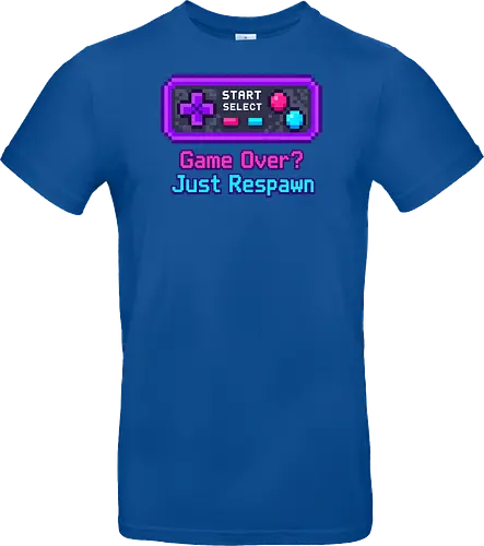 Game Over Just Respawn Gamer Controller Retro Gaming - Gaming, Retro, Videospiele, Controller, Zocker, Nerd, Geek, Respawn, Gamer - Standard T-Shirt