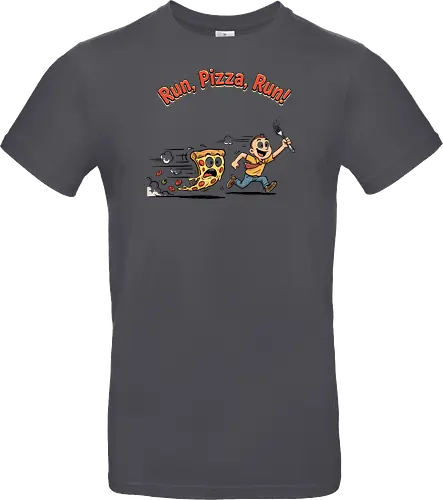 Run Pizza Run Lustiges Fast Food Pizza Design - Pizza, Fast Food, Lustig, Spruch, Foodie, Pizzeria, Humor, Essen, Fun - Standard T-Shirt