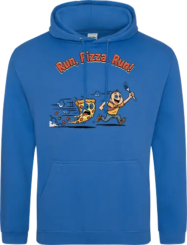 Run Pizza Run Lustiges Fast Food Pizza Design - Pizza, Fast Food, Lustig, Spruch, Foodie, Pizzeria, Humor, Essen, Fun - Standard Hoodie