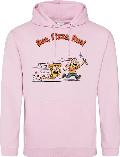 Run Pizza Run Lustiges Fast Food Pizza Design - Pizza, Fast Food, Lustig, Spruch, Foodie, Pizzeria, Humor, Essen, Fun - Standard Hoodie
