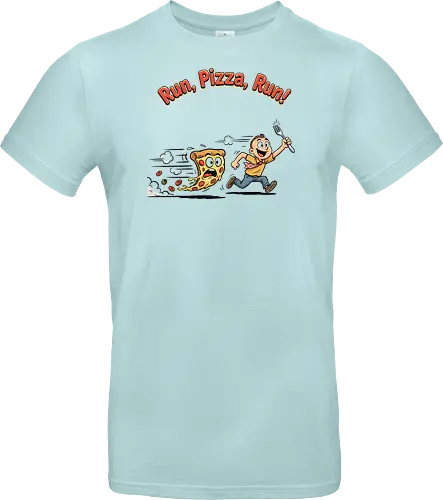 Run Pizza Run Lustiges Fast Food Pizza Design - Pizza, Fast Food, Lustig, Spruch, Foodie, Pizzeria, Humor, Essen, Fun - Standard T-Shirt