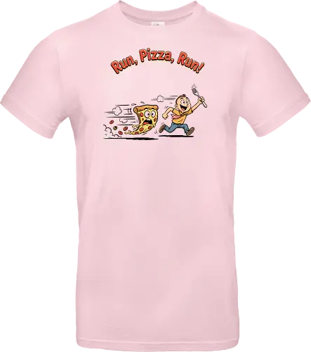 Run Pizza Run Lustiges Fast Food Pizza Design - Pizza, Fast Food, Lustig, Spruch, Foodie, Pizzeria, Humor, Essen, Fun - Standard T-Shirt