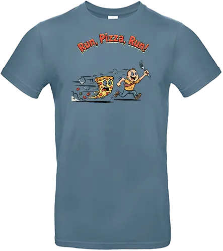 Run Pizza Run Lustiges Fast Food Pizza Design - Pizza, Fast Food, Lustig, Spruch, Foodie, Pizzeria, Humor, Essen, Fun - Standard T-Shirt