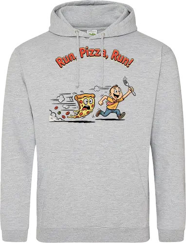 Run Pizza Run Lustiges Fast Food Pizza Design - Pizza, Fast Food, Lustig, Spruch, Foodie, Pizzeria, Humor, Essen, Fun - Standard Hoodie