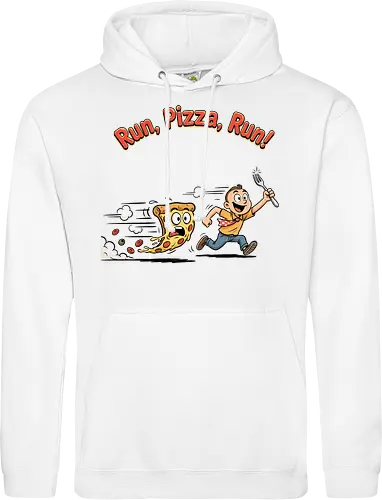Run Pizza Run Lustiges Fast Food Pizza Design - Pizza, Fast Food, Lustig, Spruch, Foodie, Pizzeria, Humor, Essen, Fun - Standard Hoodie