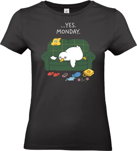 The Ultimate Faceplant: Exhausted Mode - kawaii couch potato, messy room graphic, funny exhaustion shirt, lazy day graphic tee, introvert apparel, burnout mood clothing, faceplant duck design, relatable aesthetic streetwear, cute tired animal merch, monday mood fashion - Standard T-Shirt (Frauen)