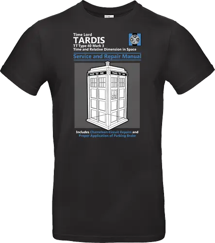 Blaue Polizeibox Zeitmaschine Technisches Servicehandbuch - Zeitmaschine Reparatur, Haynes Parodie Sci-Fi Kunst, Zeitreise Box Design, blaue Box Geek Druck, britisches technisches Handbuch Kunst, britisches Sci-Fi Shirt, Vintage Zeitmaschine Design, Sci-Fi Telefonzelle Druck, britische Haynes Parodie Kunst, Geek Sci-Fi Shirt, exklusive blaue Box Design, britische Serie Druck, Premium Sci-Fi technische Kunst, britisches Nerd Shirt, blaue Polizeibox technisches Handbuch - Standard T-Shirt