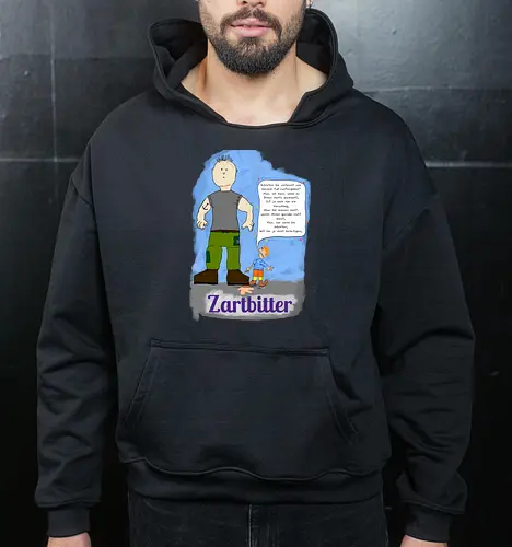 Zartbitter - albern - Cropped Hoodie