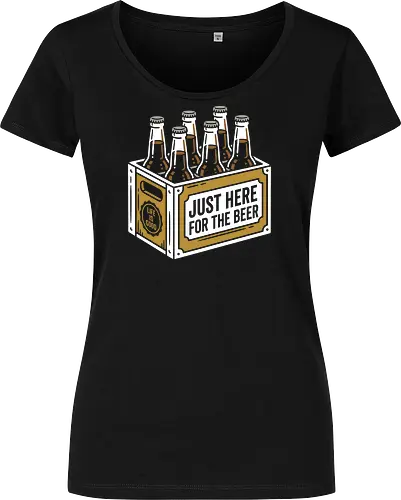 Life is Good: The Minimalist Six-Pack - six pack shirt, casual summer fashion, craft beer graphic tee, life is good apparel, minimalist bottle design, weekend vibes clothing, retro drink streetwear, negative space art, positive quote shirt, drinking graphic tee - Damen T-Shirt