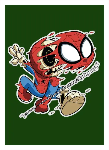 Freaky Skelett Spinnen Held - Cartoon Horror Underground - Comic, freaky Skelett Spinnen Held Art, Cartoon Horror Underground, roter Masken Held dunkles Shirt, Horror Cartoon Skelett, Spinne Maske reißend Art, dunkles Pop Art Held, alternativer freaky Spinne, verrückte Cartoon Mode, Spinne Netz Skelett Art, Underground dunkles Geek, Spider-Man, Peter Parker, MCU, Spider-Verse, Superhero, cartoon horror, Horror Nostalgie Superheld, Punk Spinne Cartoon, alternative Cartoon Shirt, dunkle Retro Spinne Art, chaotischer roter Cartoon Held - Kunstdruck
