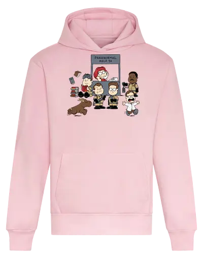 Kinder Geisterjäger Gruppe – Comics und Film Nostalgie Mashup - Nerd Nostalgie Shirt, Kinder Geisterjäger Gruppe Mashup, klassische Comics Film Crossover, 80er Nostalgie Kunst, Ghost, Peanuts, Charlie Brown, Lucy, Linus, Pigpen, mashup geek, süßes Crossover Kinder Druck, Geisterjagd süßes Design, Charles Schulz, Ghostbusters 1984, Comic Crossover Kunst, Nostalgie Geek Shirt, Kinder übernatürliche Jagd Design, klassischer Crossover Druck, nostalgische Mashup Kunst, Geek Nostalgie Shirt, exklusives süßes Crossover Design, Kinder Nostalgie Druck, amerikanische Crossover Kunst - Heavyweight Hoodie